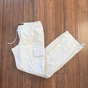 The Limited White Cargo Pants